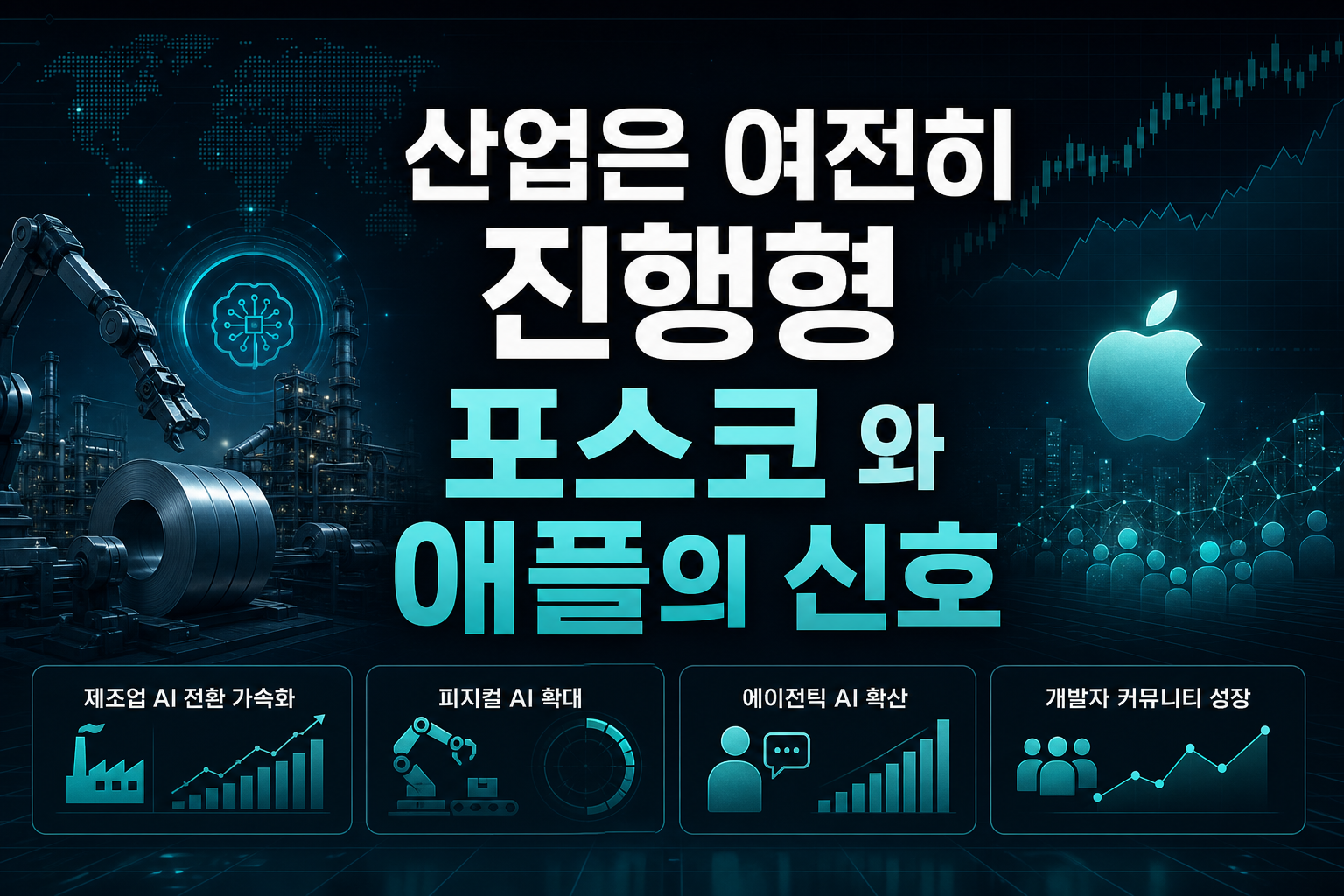 AI 산업은 여전히 진행형, 포스코DX와 애플의 신호
