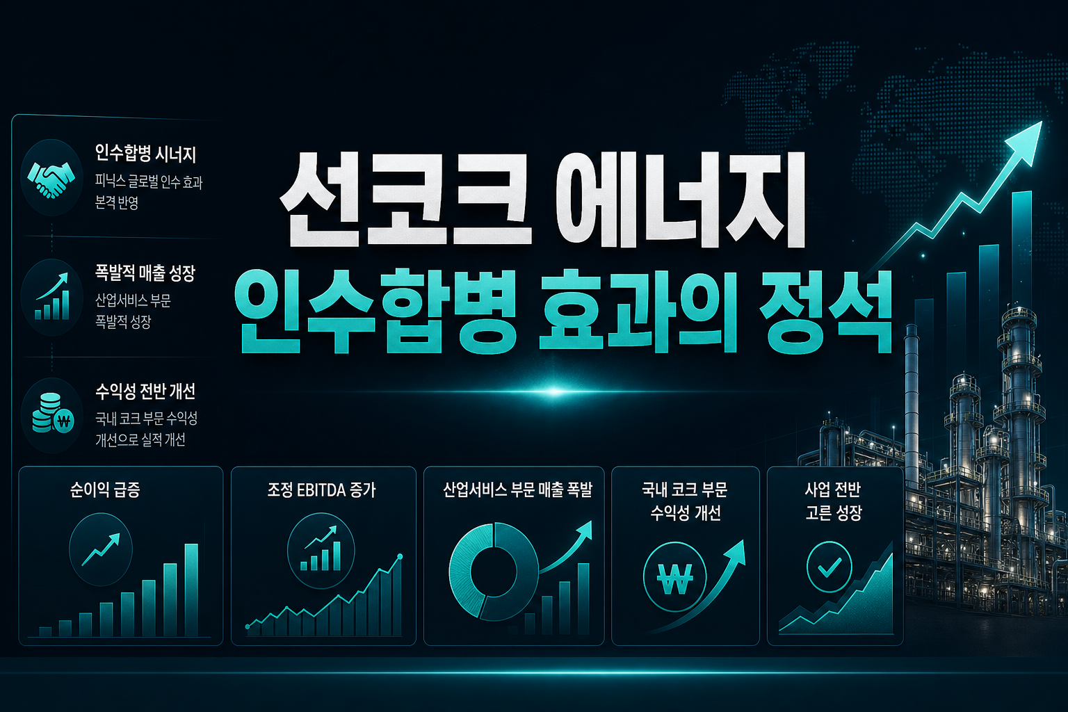 선코크 에너지, 인수합병 효과의 정석