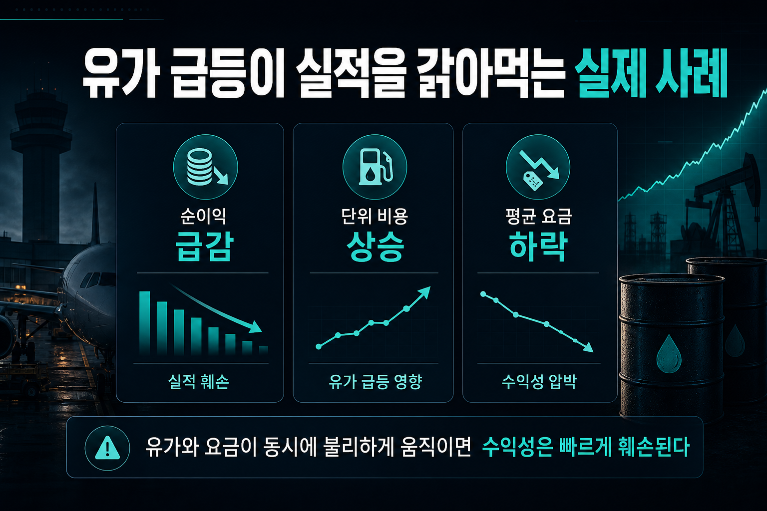 유가 급등이 실적을 갉아먹는 실제 사례