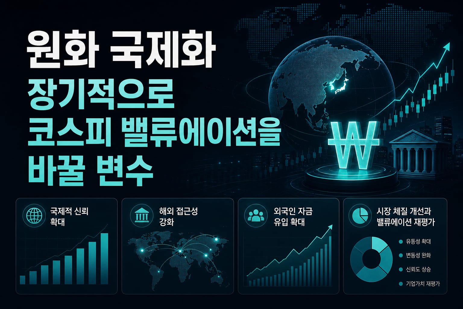 원화 국제화, 장기적으로 코스피 밸류에이션을 바꿀 변수