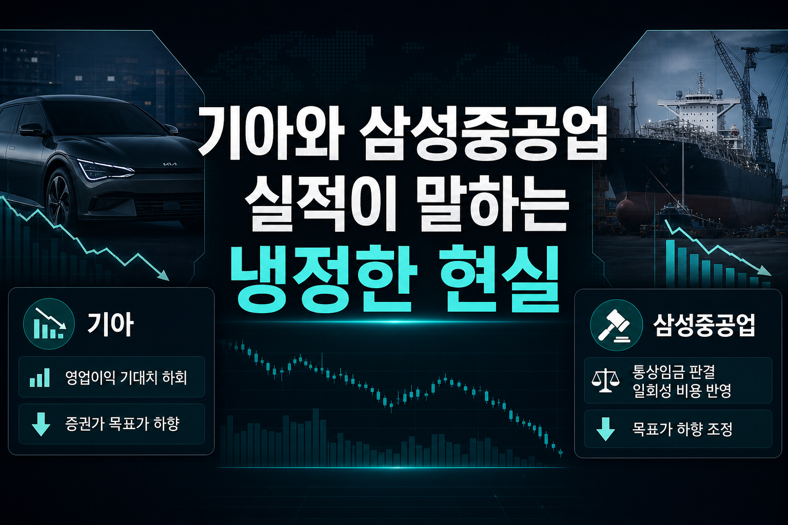 기아와 삼성중공업, 실적이 말하는 냉정한 현실