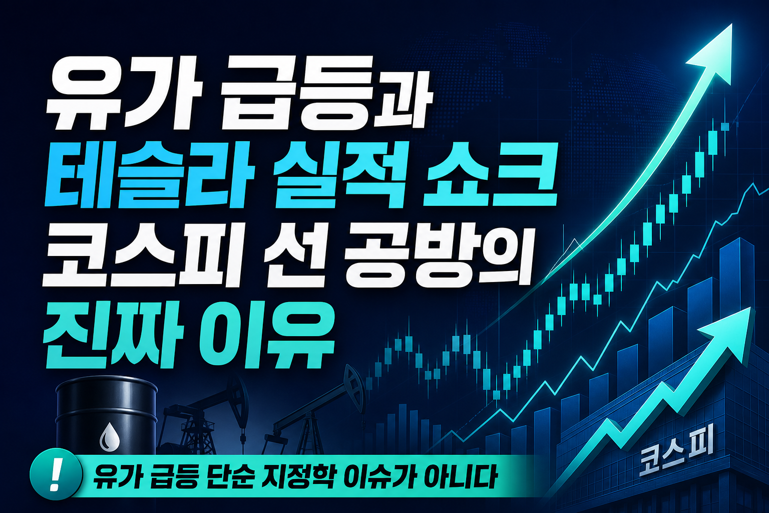 유가 급등과 테슬라 실적 쇼크, 코스피 7000선 공방의 진짜 이유