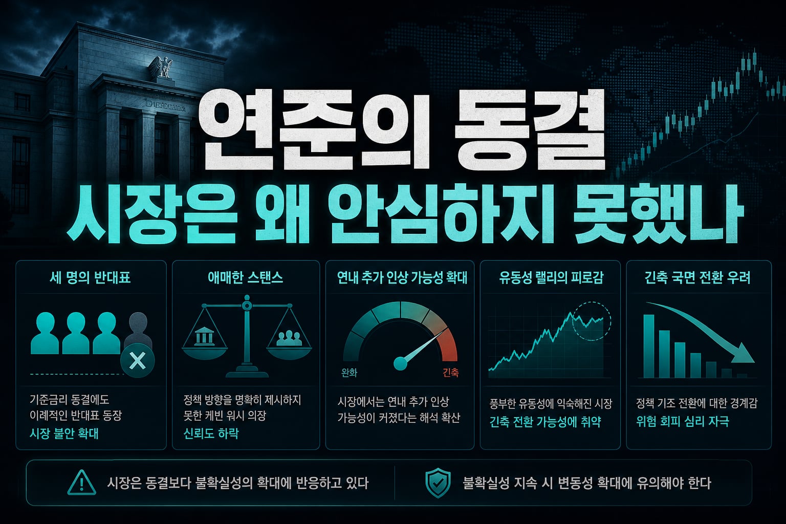연준의 동결, 시장은 왜 안심하지 못했나