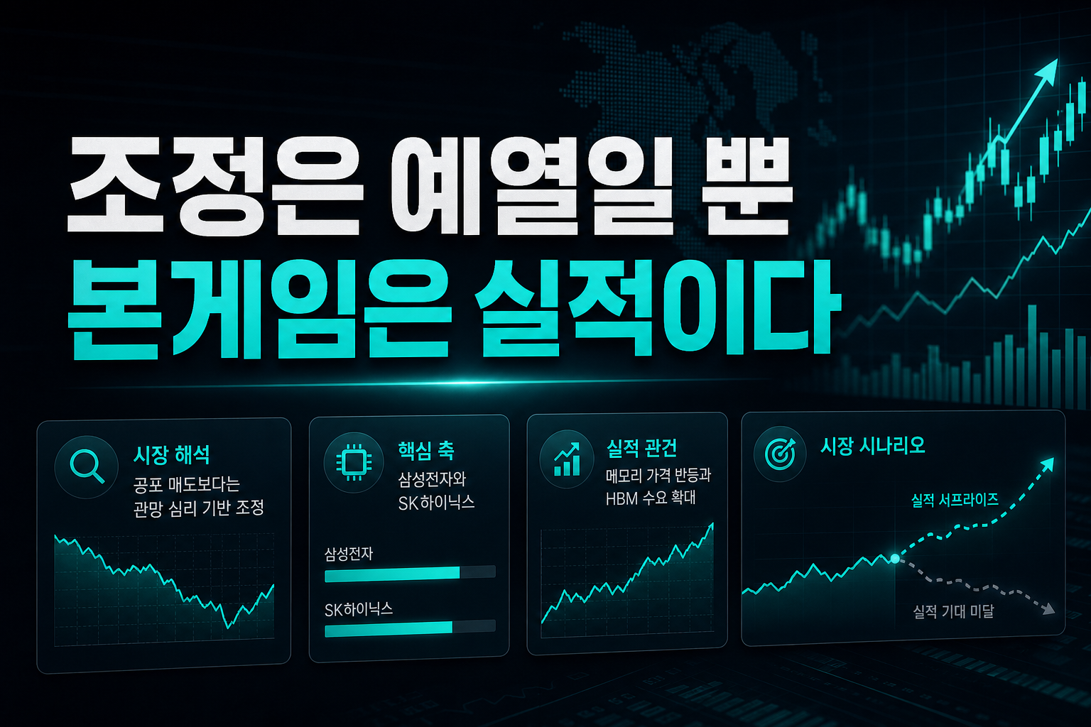 조정은 예열일 뿐, 본게임은 실적이다