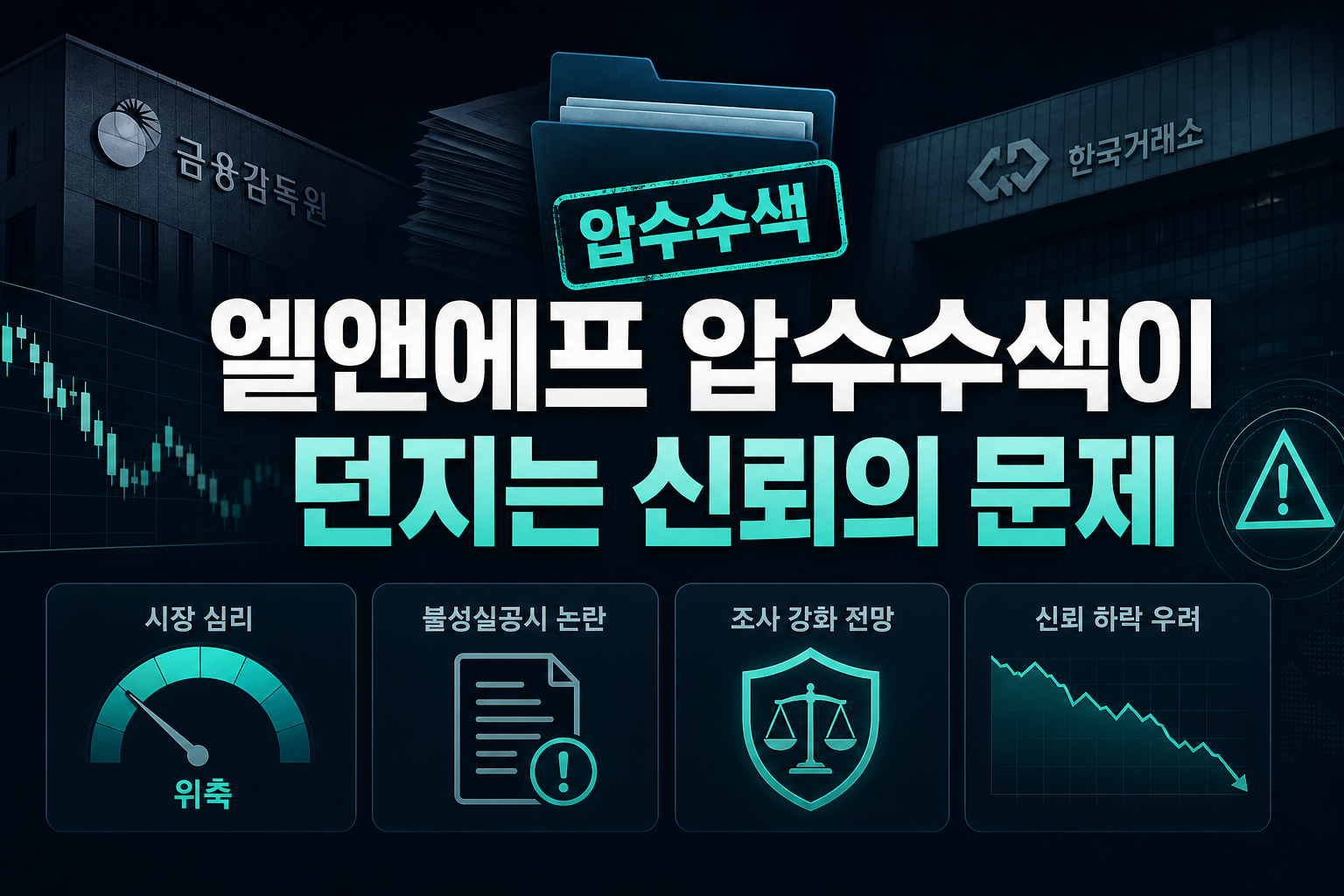 엘앤에프 압수수색이 던지는 신뢰의 문제