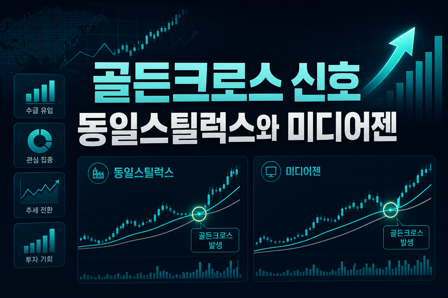 골든크로스 신호, 동일스틸럭스와 미디어젠