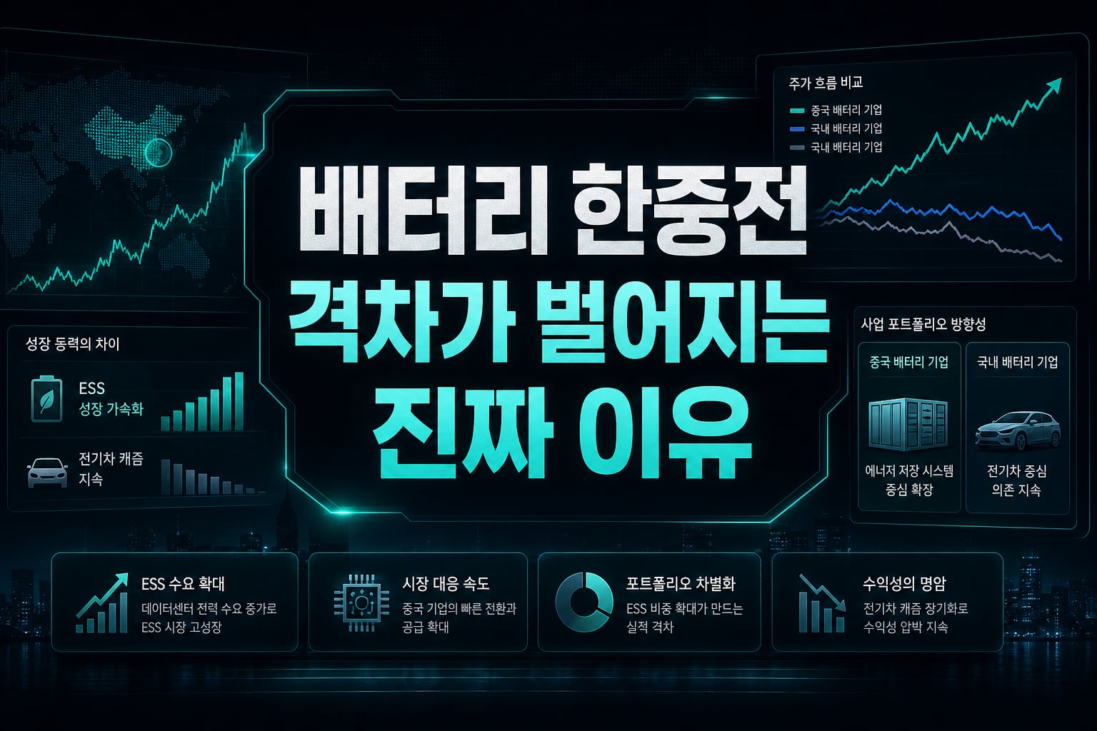 배터리 한중전, 격차가 벌어지는 진짜 이유