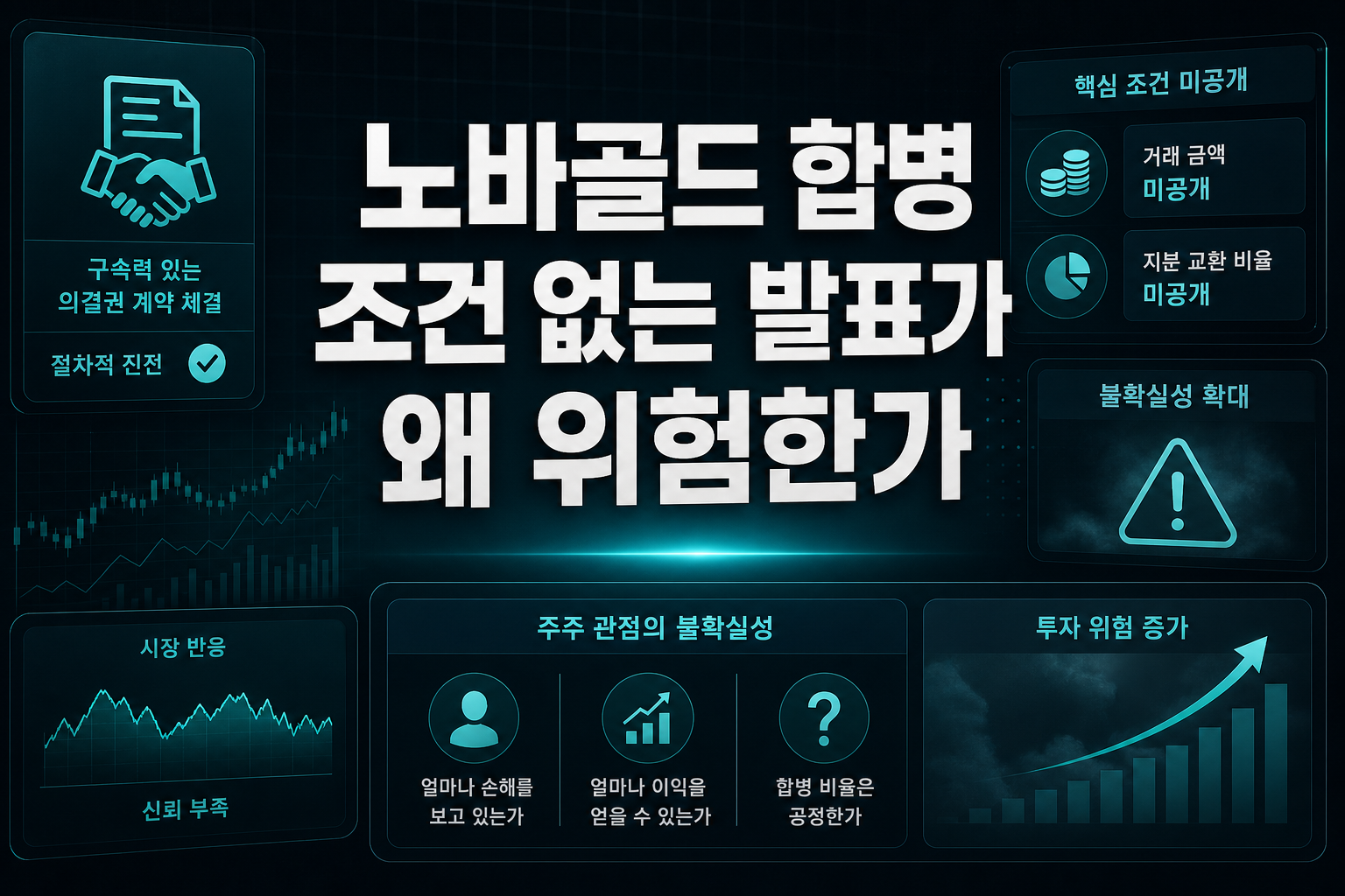 노바골드 합병, 조건 없는 발표가 왜 위험한가