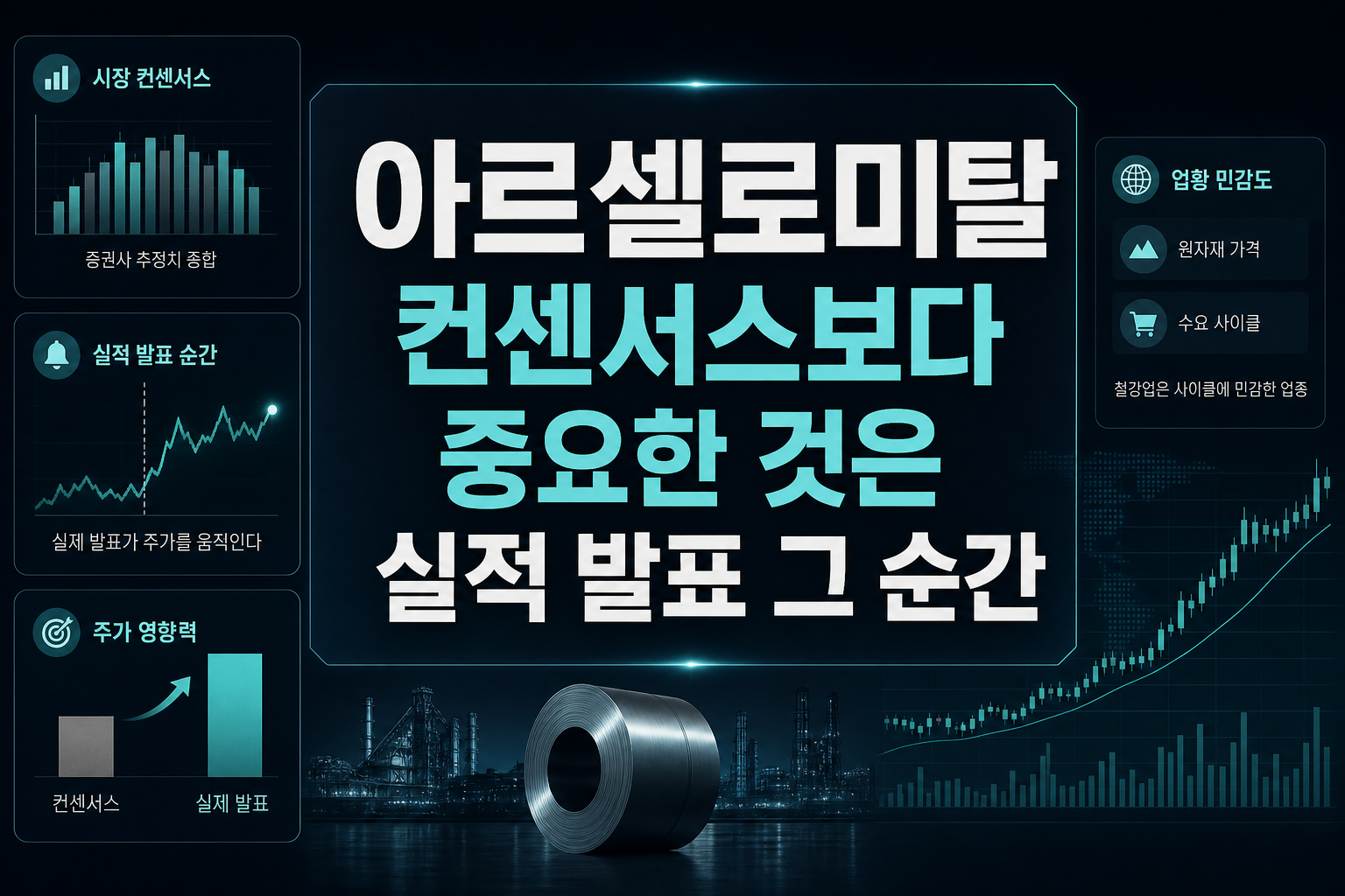 아르셀로미탈, 컨센서스보다 중요한 것은 실적 발표 그 순간
