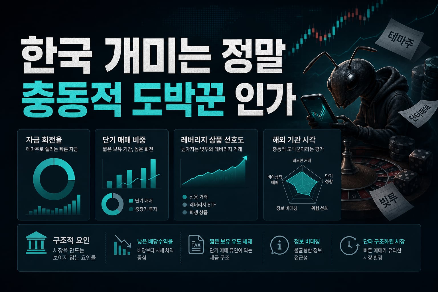 한국 개미는 정말 '충동적 도박꾼'인가