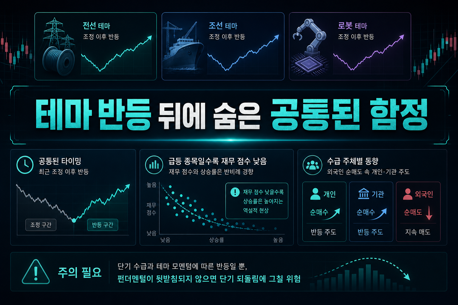테마 반등 뒤에 숨은 공통된 함정