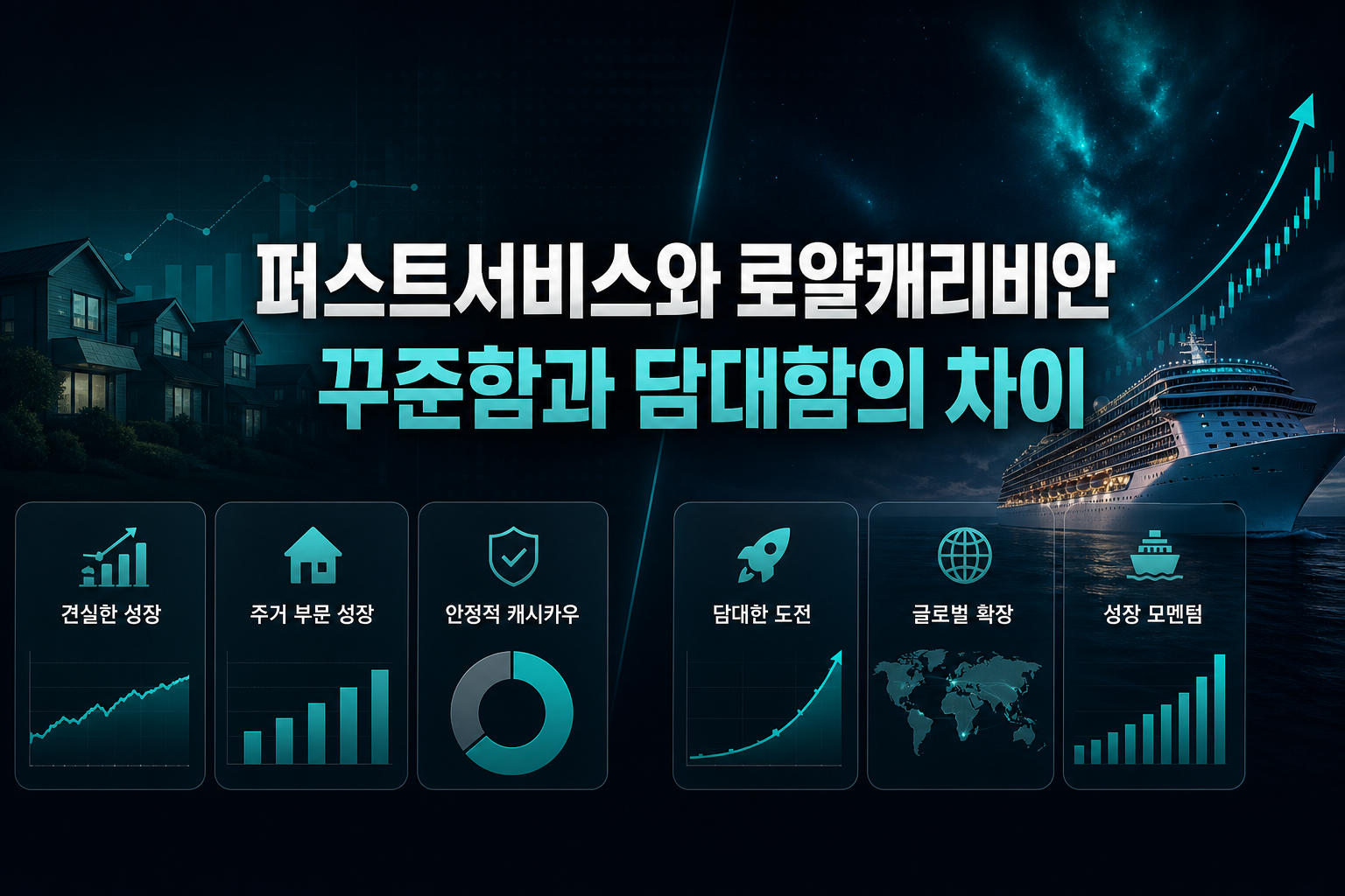 퍼스트서비스와 로얄캐리비안, 꾸준함과 담대함의 차이