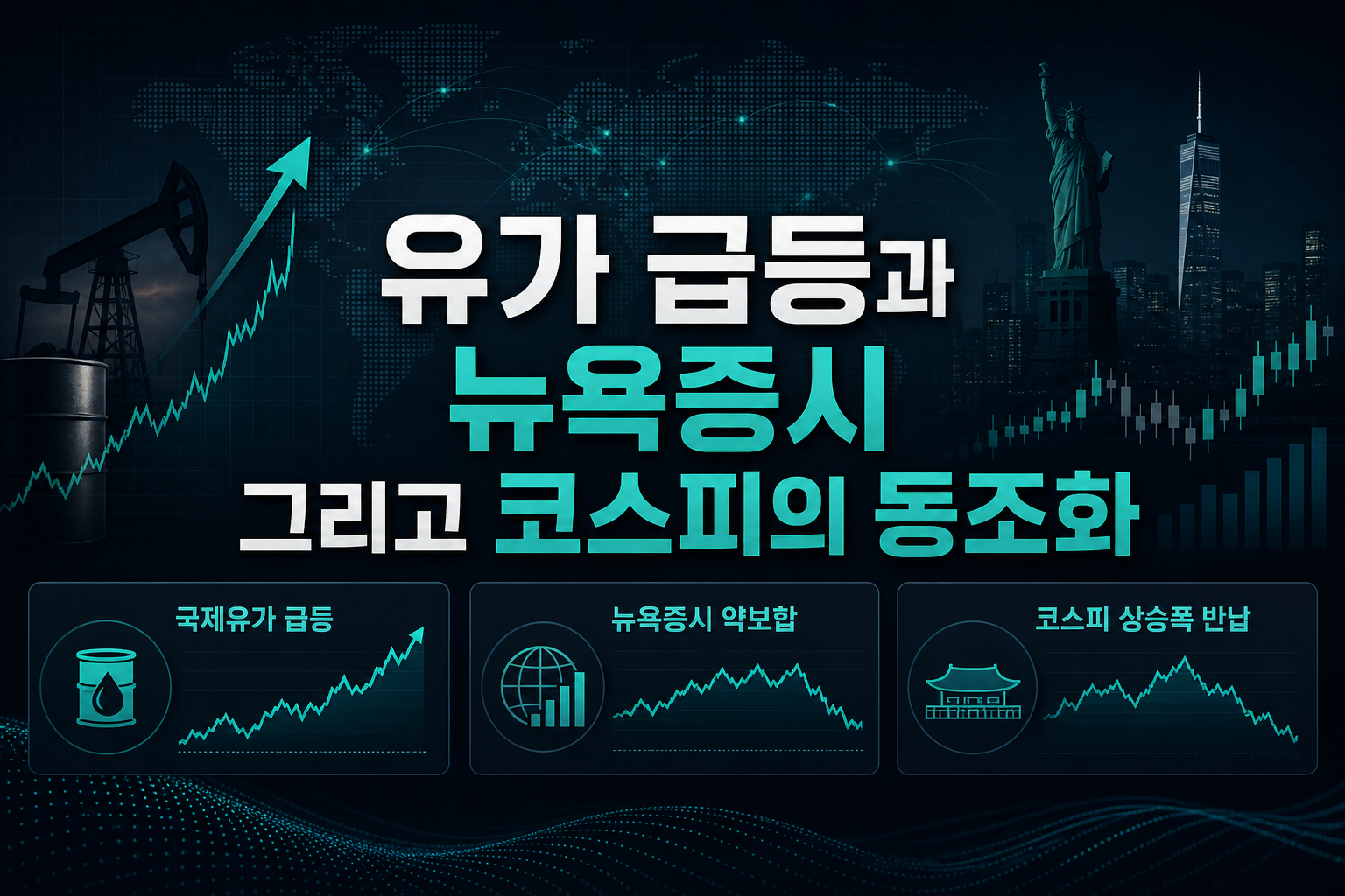 유가 급등과 뉴욕증시, 그리고 코스피의 동조화