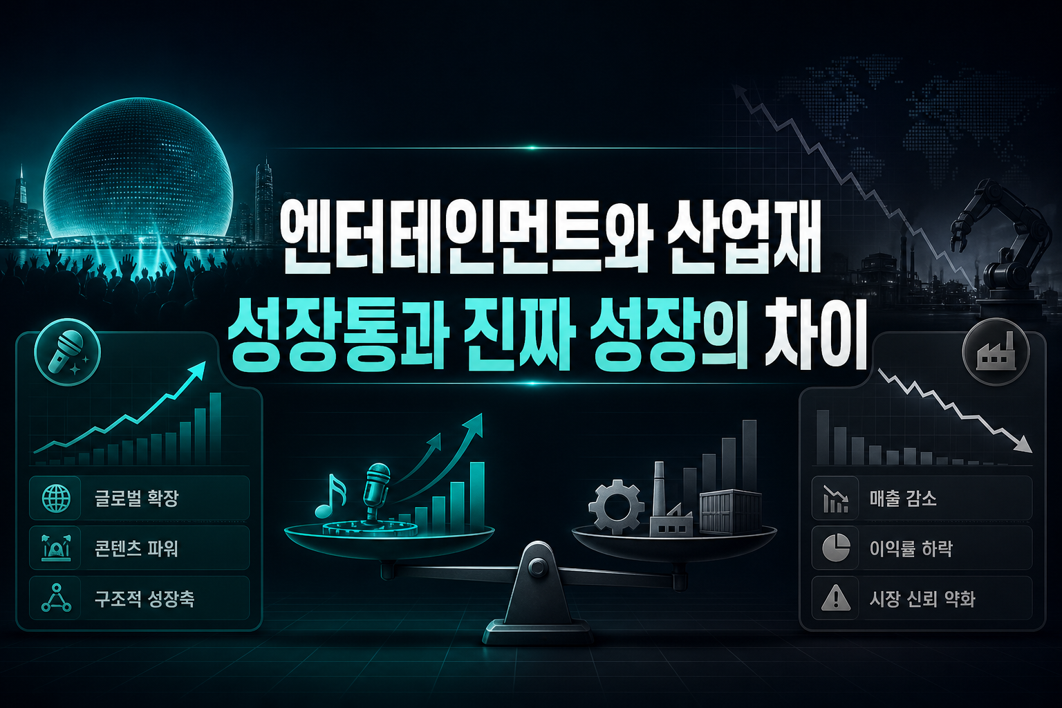 엔터테인먼트와 산업재, 성장통과 진짜 성장의 차이