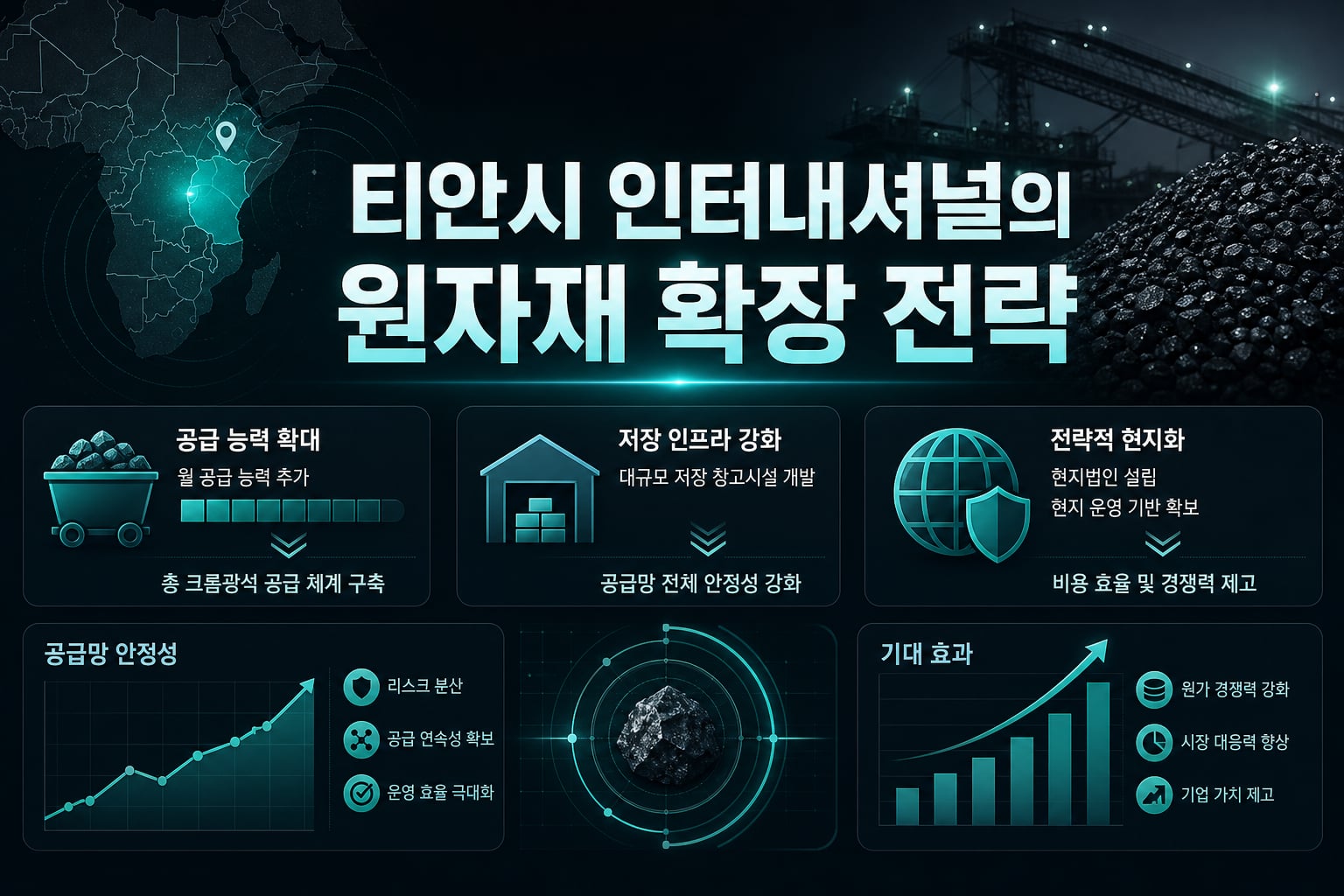 티안시 인터내셔널의 원자재 확장 전략