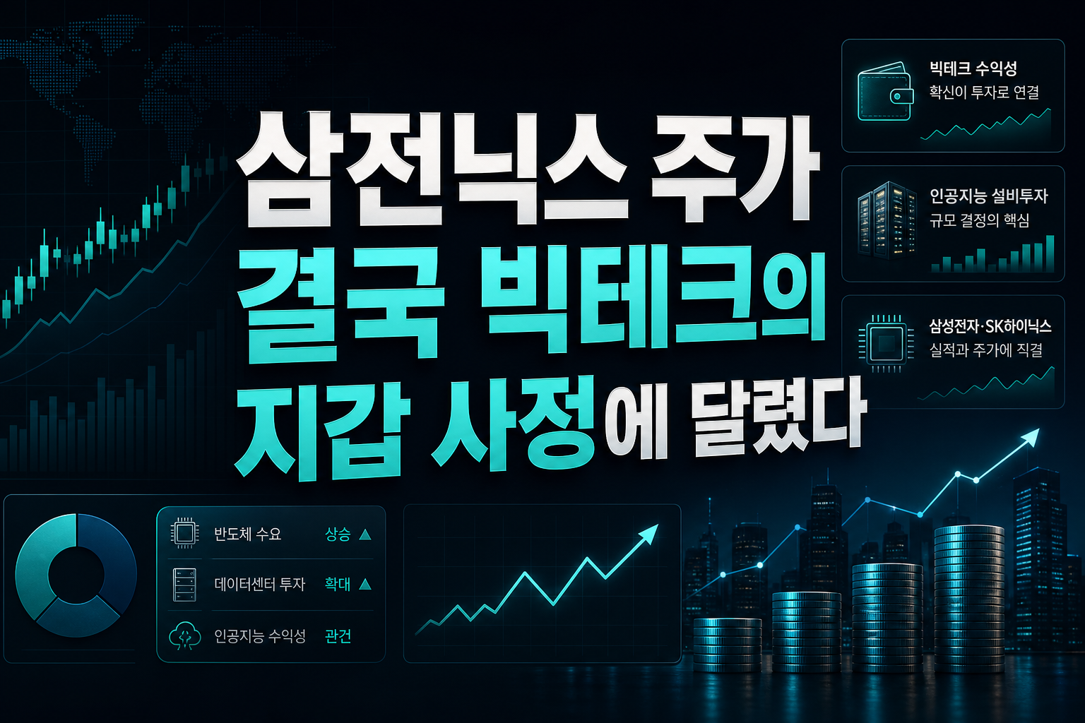 삼전닉스 주가, 결국 빅테크의 지갑 사정에 달렸다