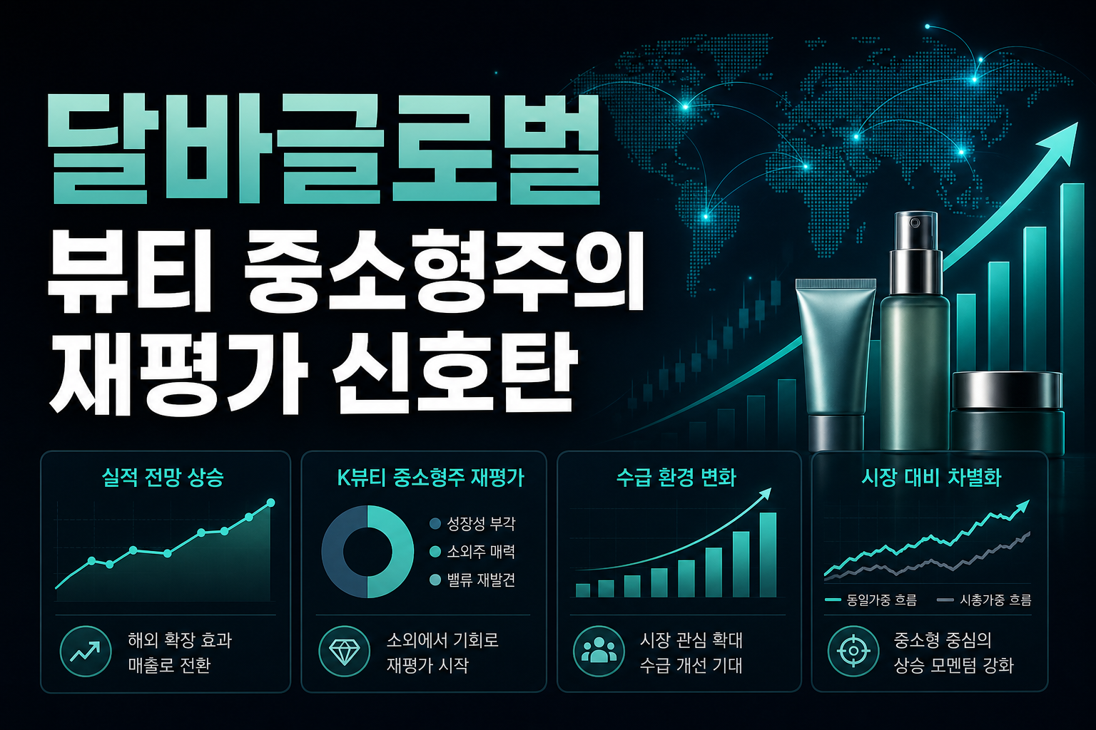 달바글로벌, 뷰티 중소형주의 재평가 신호탄