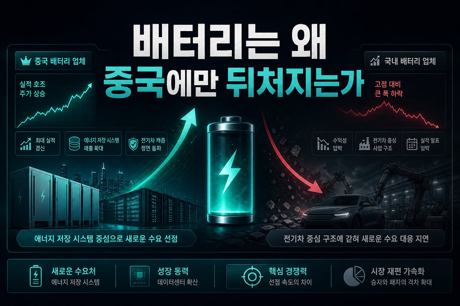 배터리는 왜 중국에만 뒤처지는가