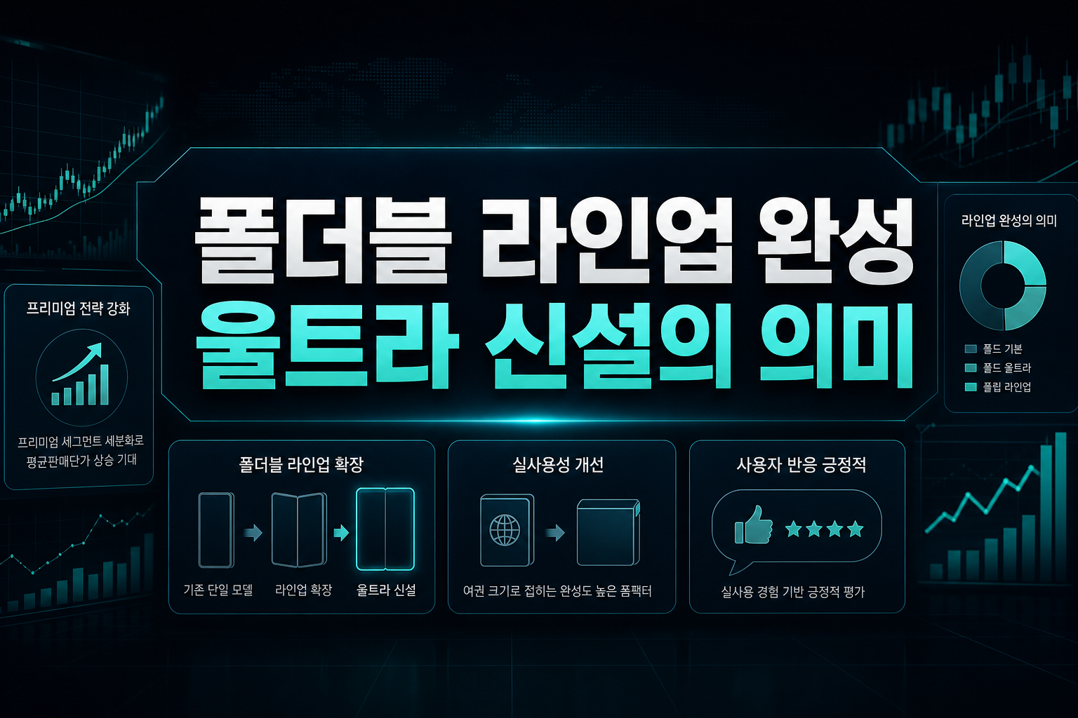 폴더블 라인업 완성, 울트라 신설의 의미