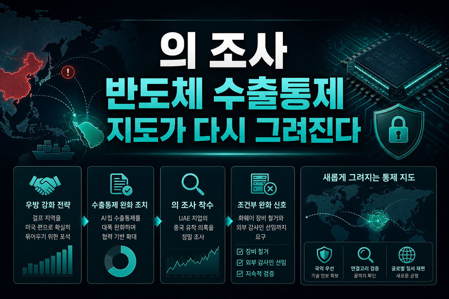 CIA의 UAE 조사, 반도체 수출통제 지도가 다시 그려진다