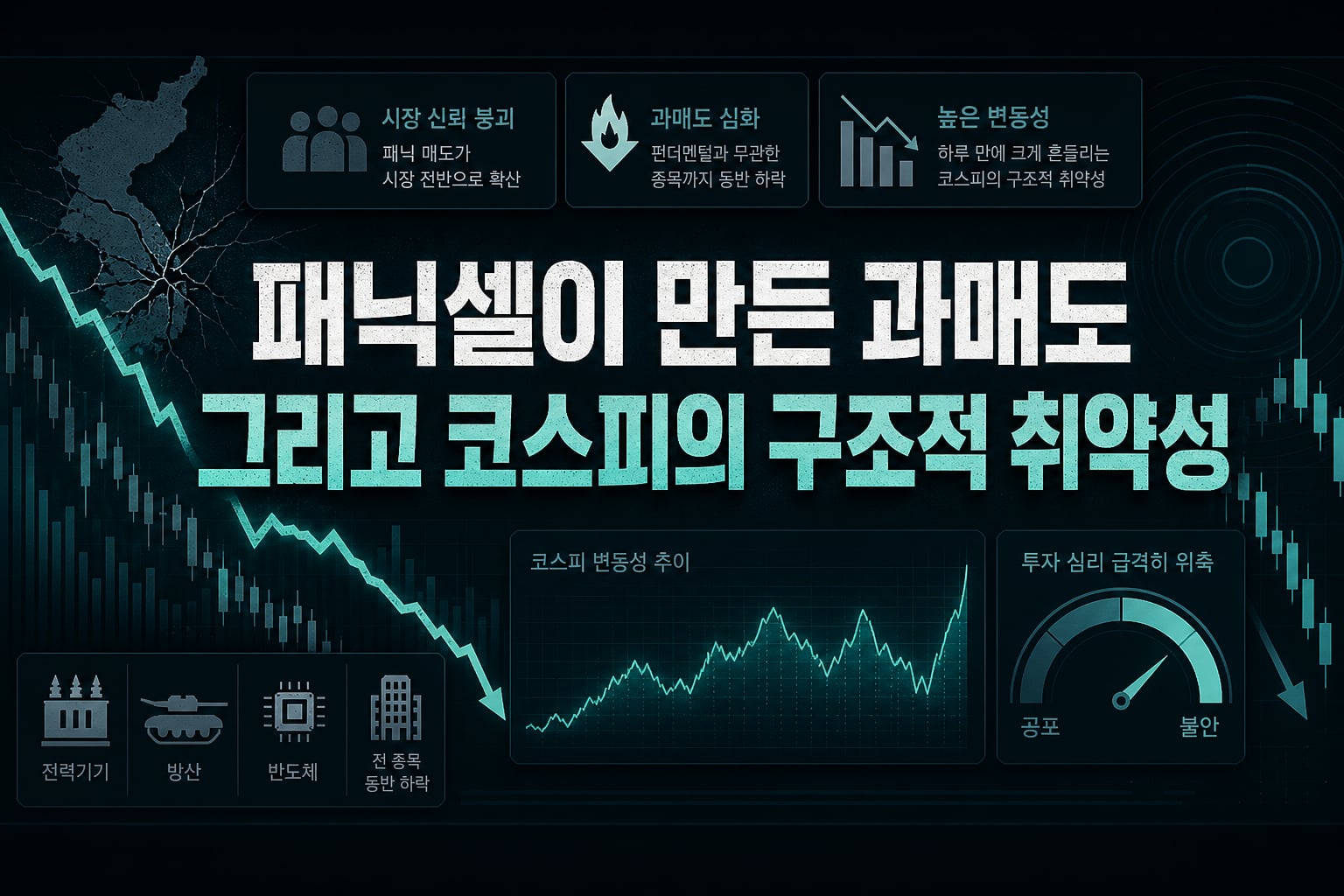 패닉셀이 만든 과매도, 그리고 코스피의 구조적 취약성