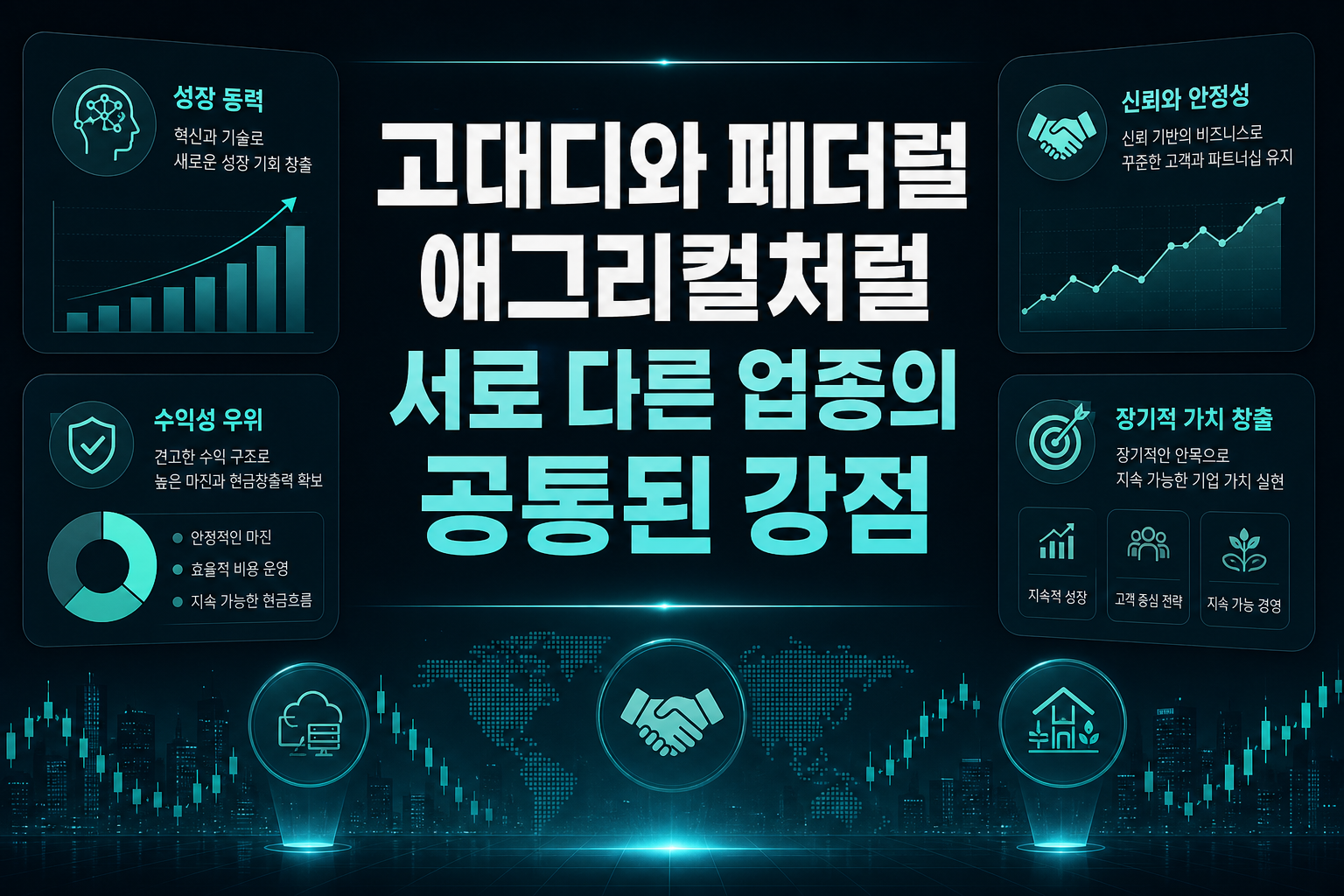 고대디와 페더럴 애그리컬처럴, 서로 다른 업종의 공통된 강점