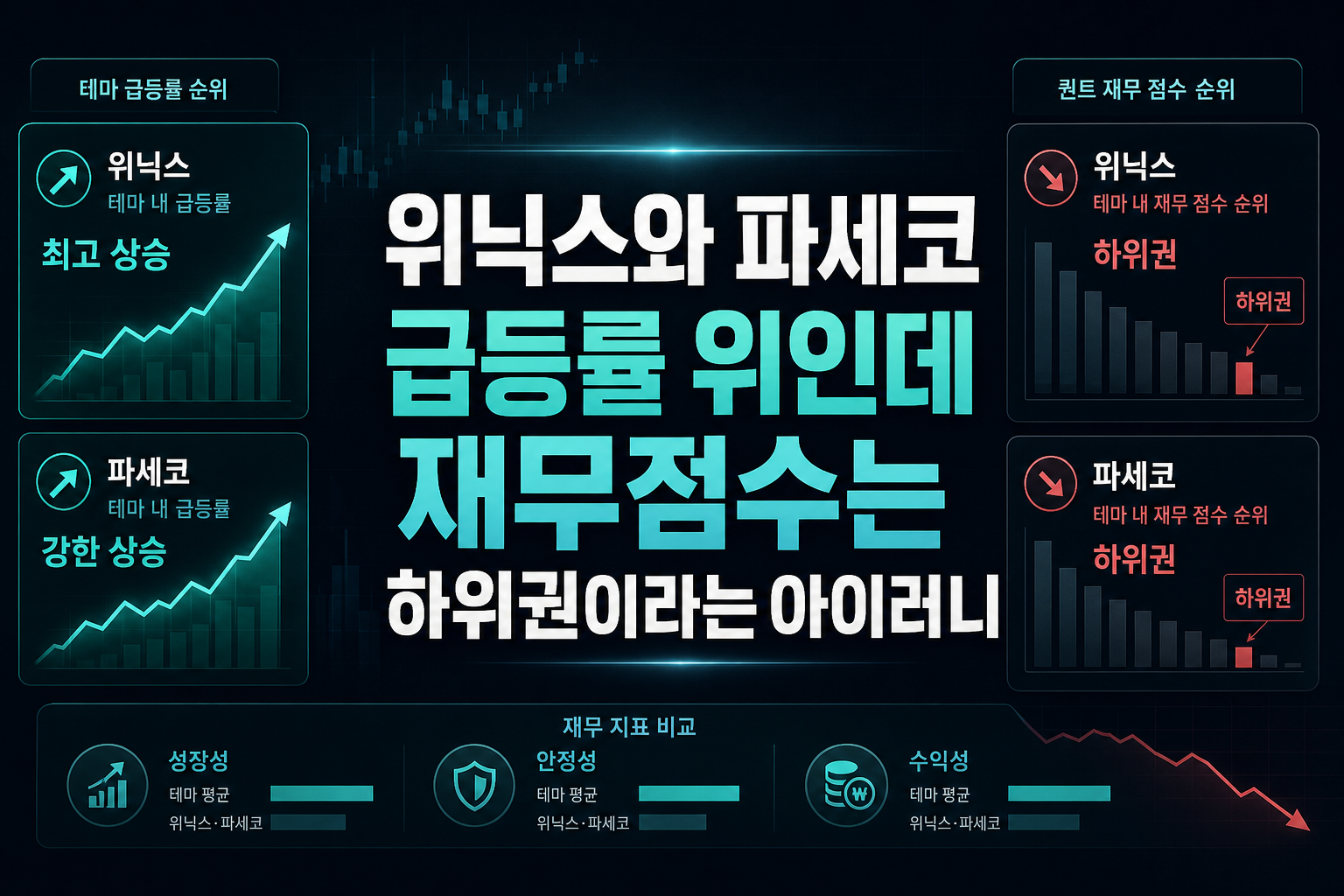 위닉스와 파세코, 급등률 1·2위인데 재무점수는 하위권이라는 아이러니