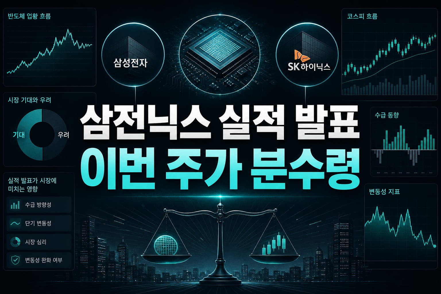 삼전닉스 실적 발표, 이번 주가 분수령