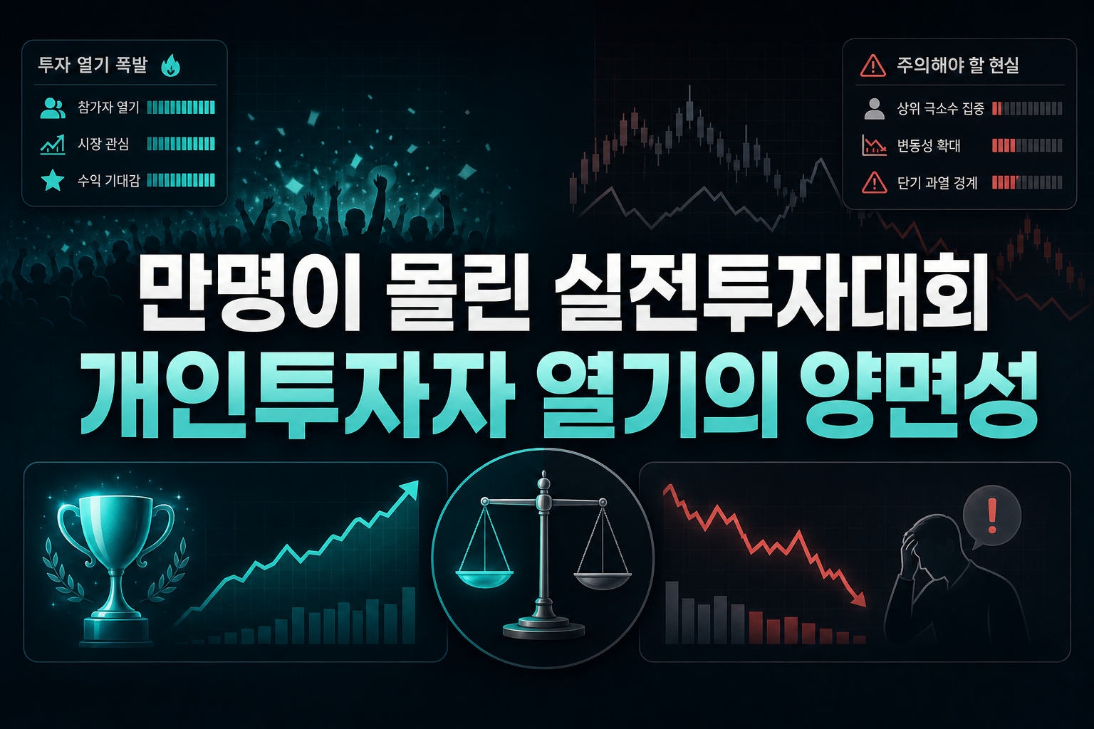 5만명이 몰린 실전투자대회, 개인투자자 열기의 양면성