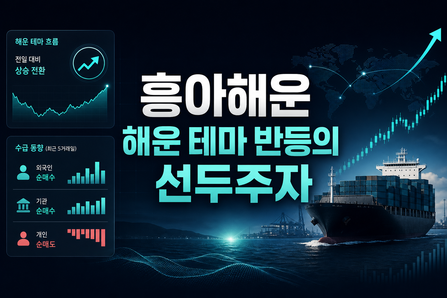 흥아해운, 해운 테마 반등의 선두주자