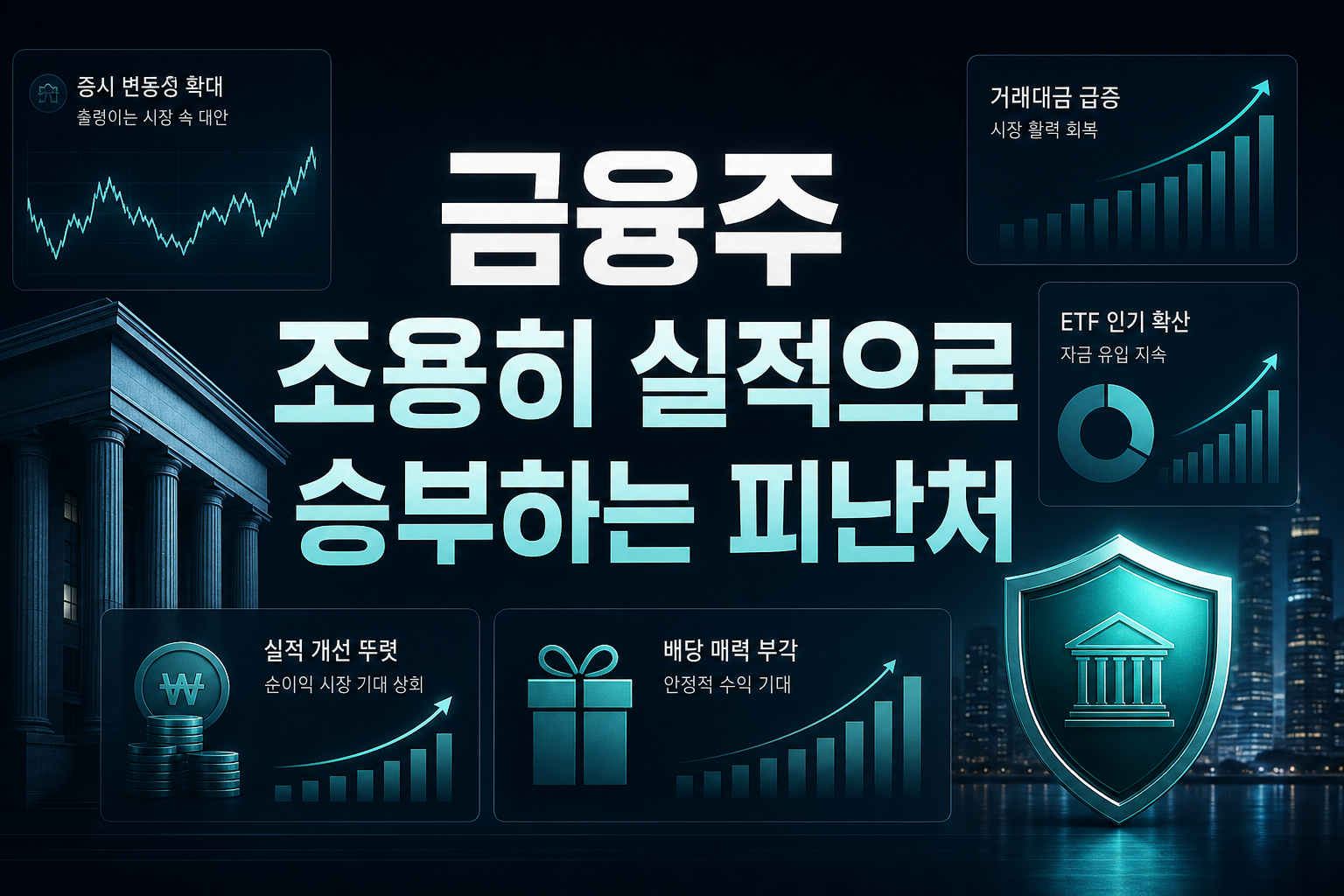 금융주, 조용히 실적으로 승부하는 피난처