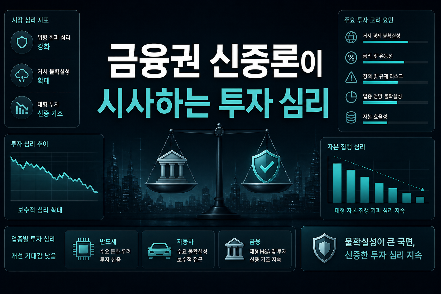 금융권 M&A 신중론이 시사하는 투자 심리