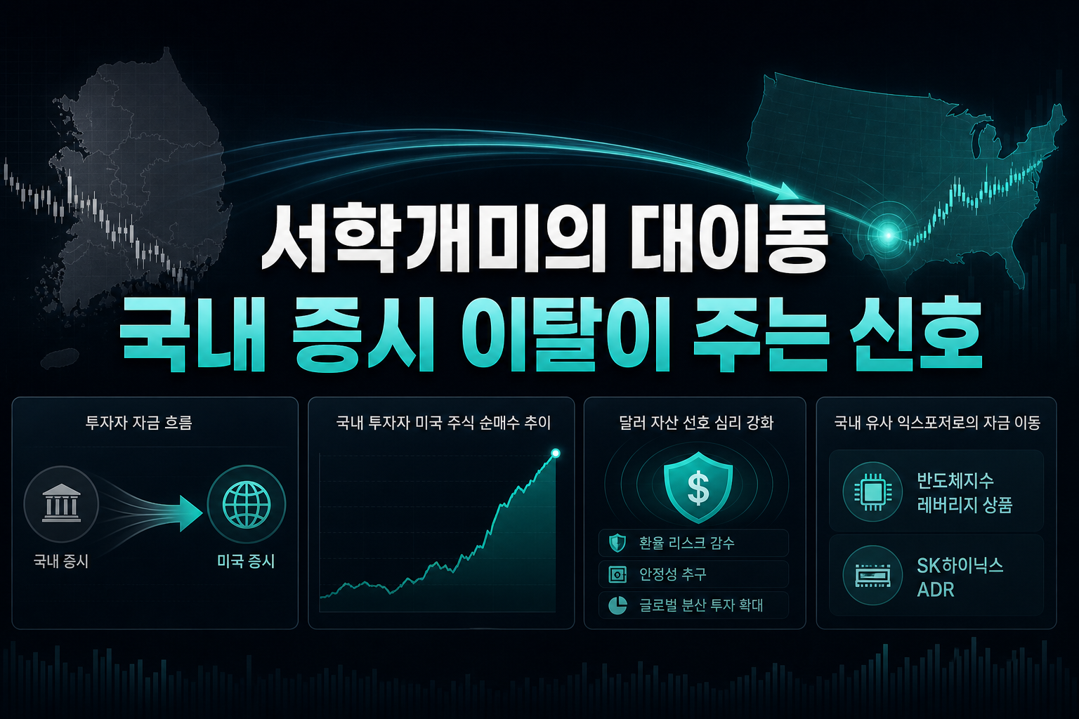 서학개미의 대이동, 국내 증시 이탈이 주는 신호