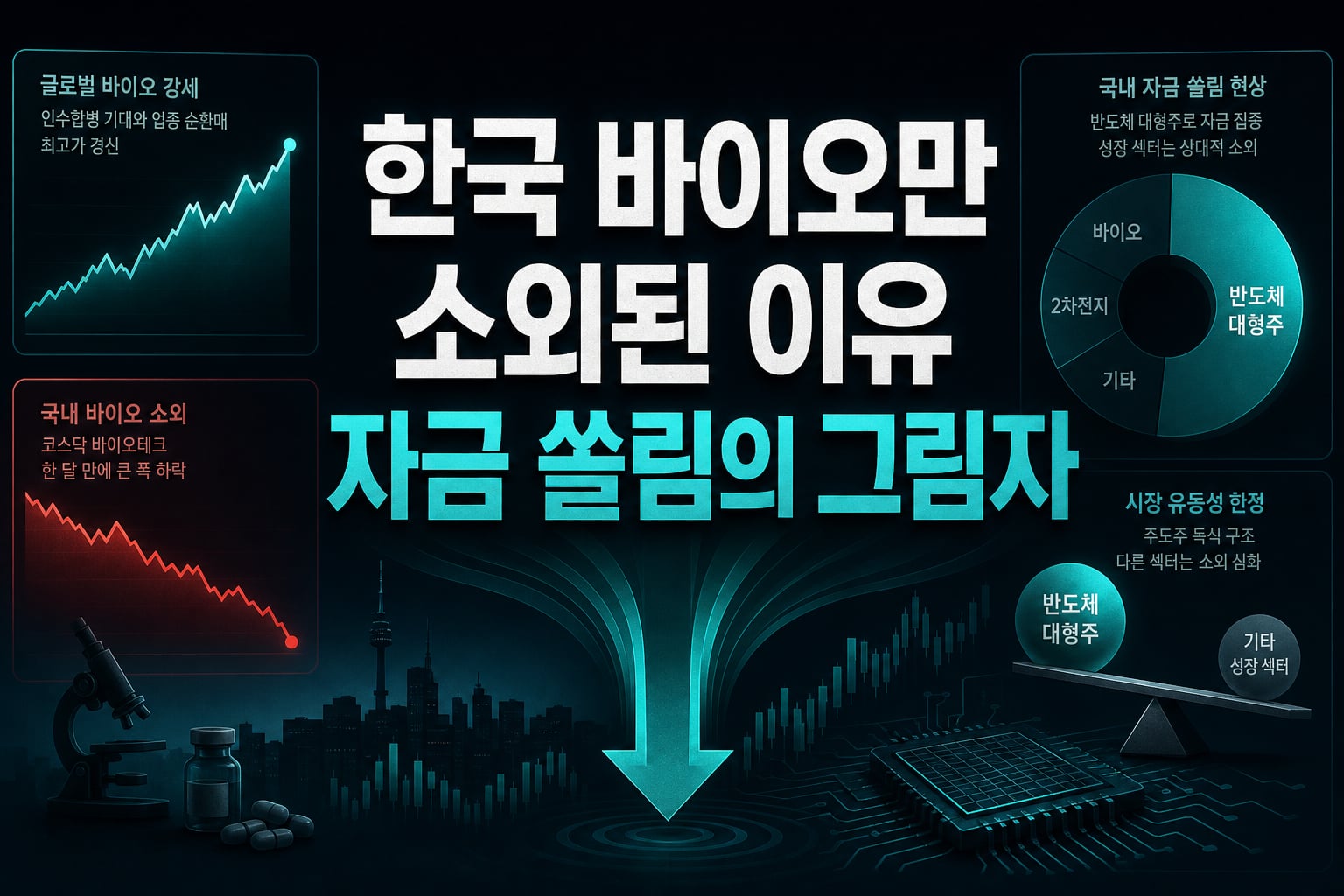 한국 바이오만 소외된 이유, 자금 쏠림의 그림자