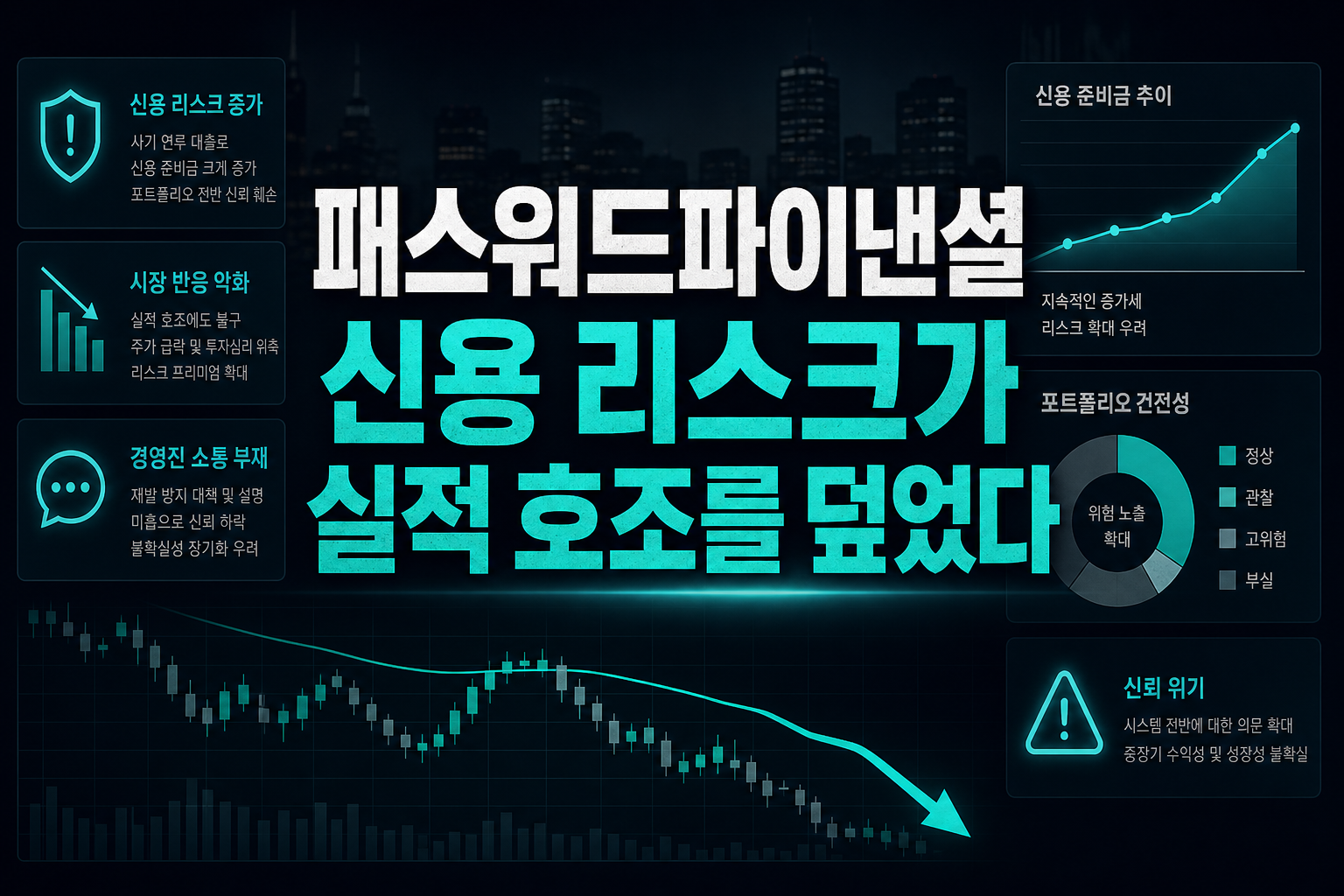 패스워드파이낸셜, 신용 리스크가 실적 호조를 덮었다