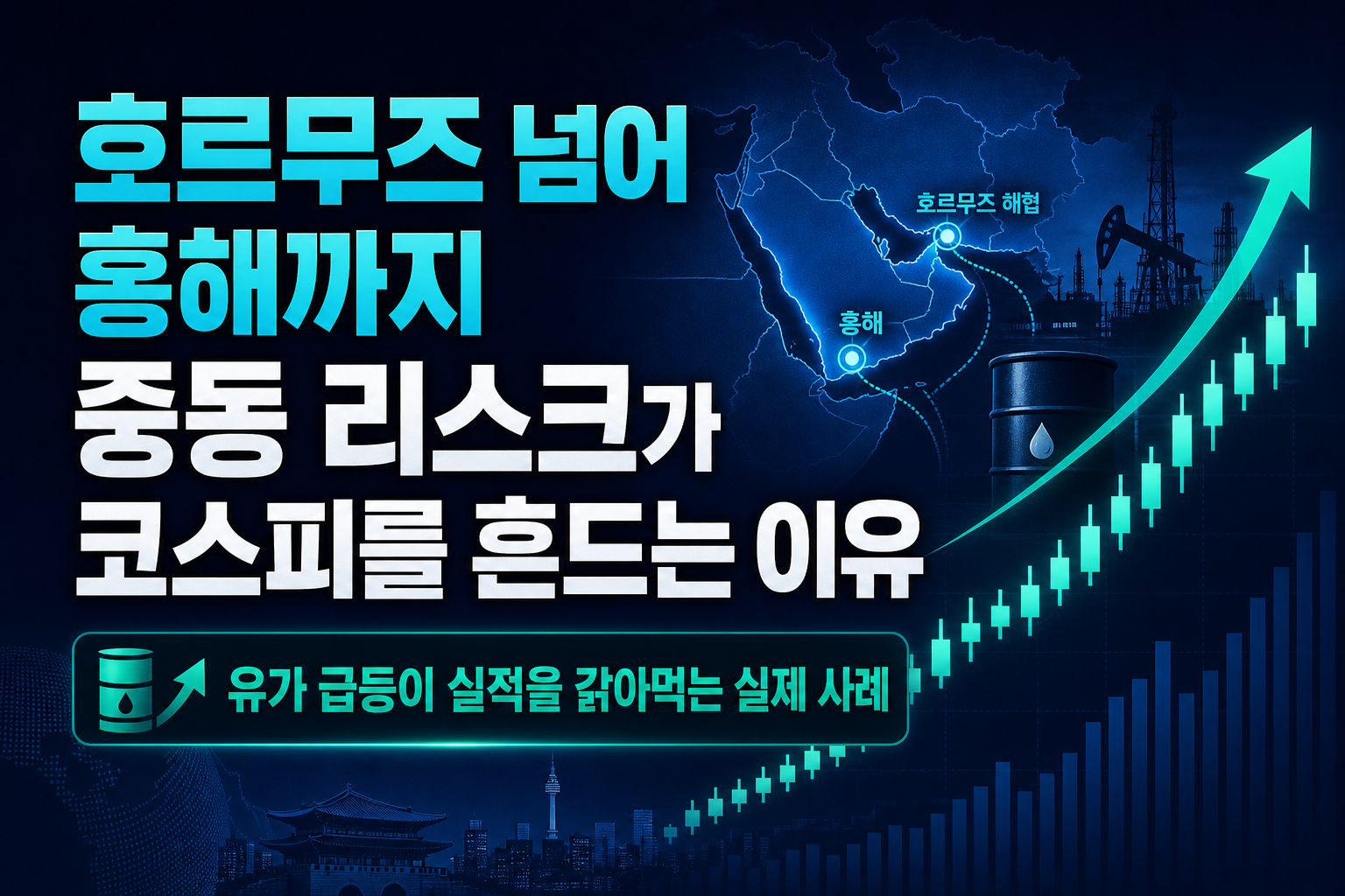 호르무즈 넘어 홍해까지, 중동 리스크가 코스피를 흔드는 이유