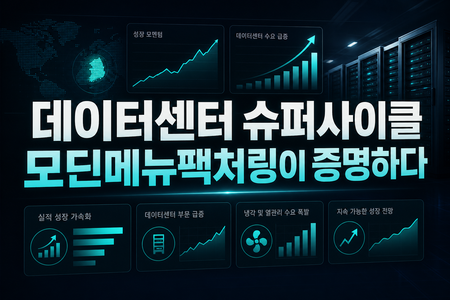 데이터센터 슈퍼사이클, 모딘메뉴팩처링이 증명하다