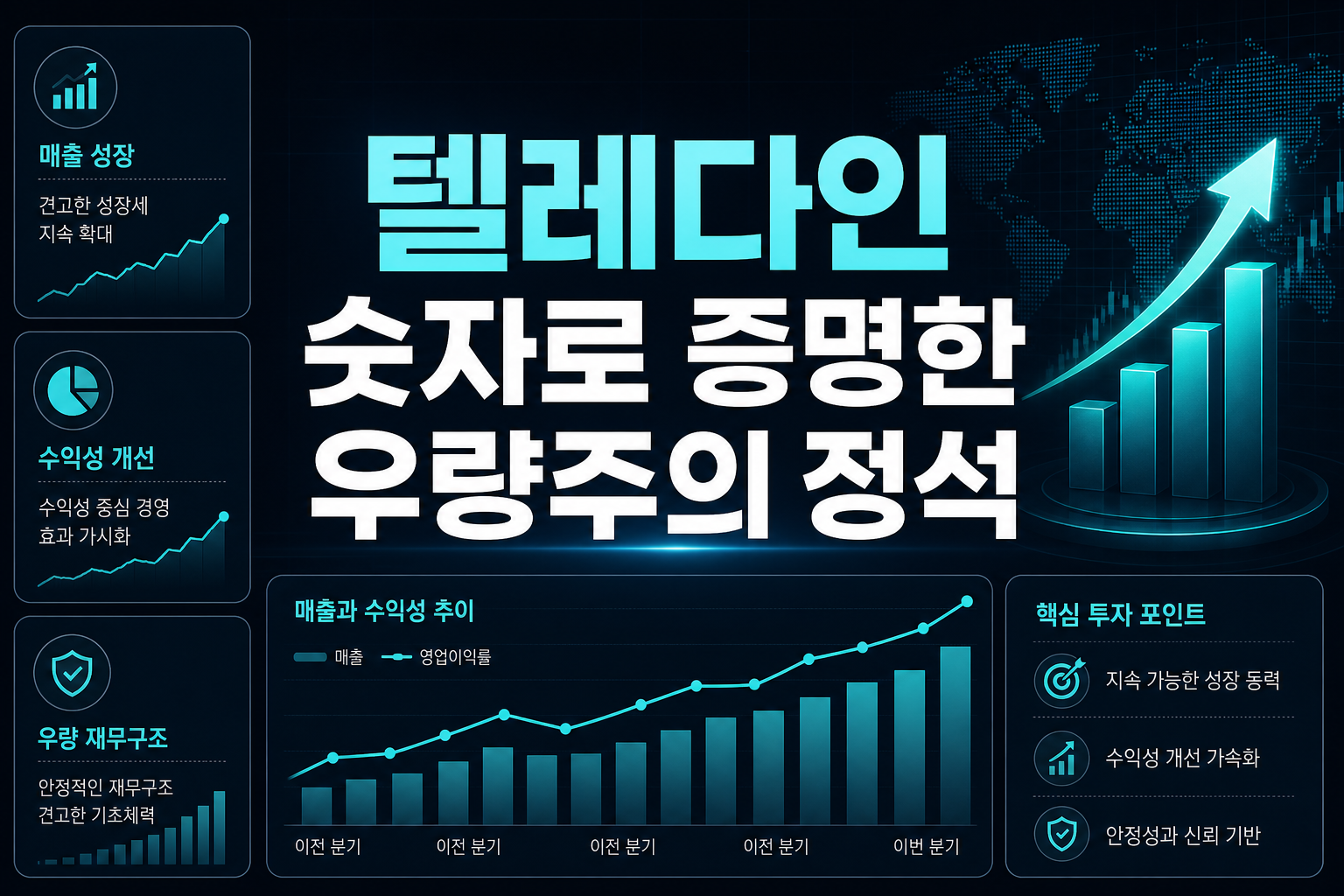 텔레다인, 숫자로 증명한 우량주의 정석