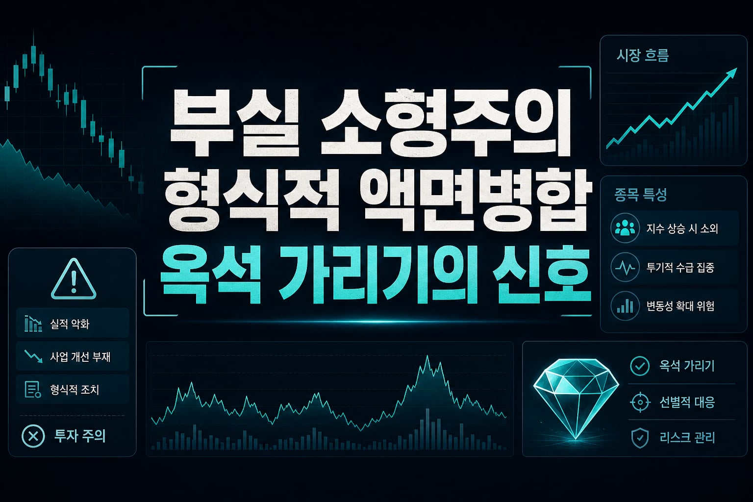 부실 소형주의 형식적 액면병합, 옥석 가리기의 신호