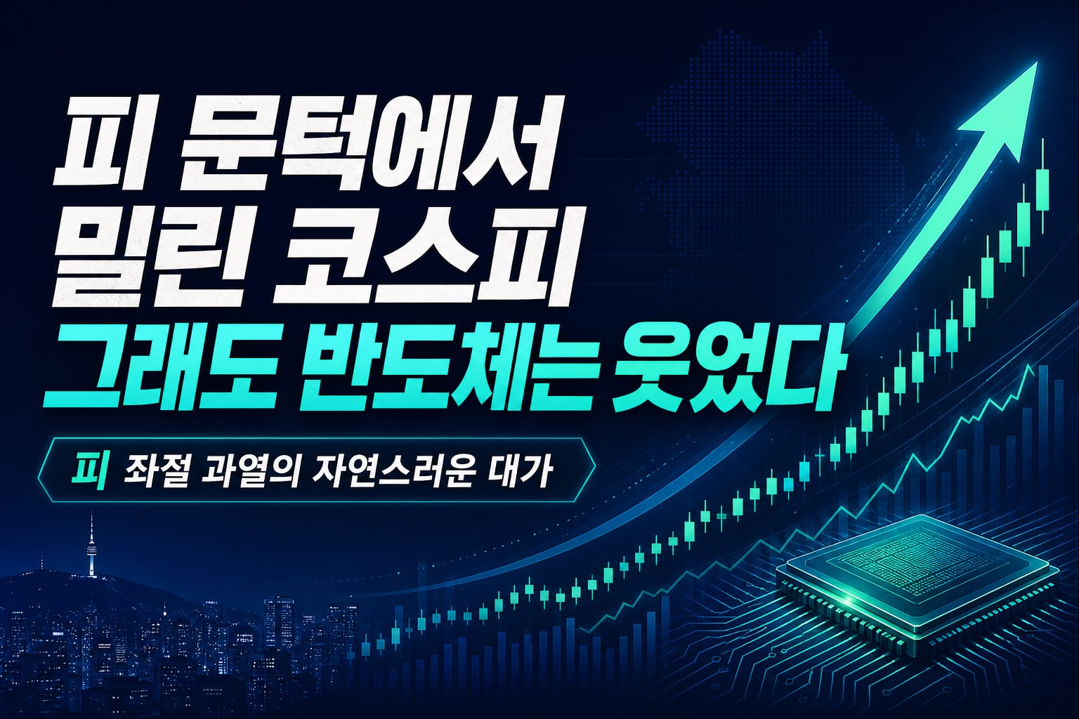 7000피 문턱에서 밀린 코스피, 그래도 반도체는 웃었다