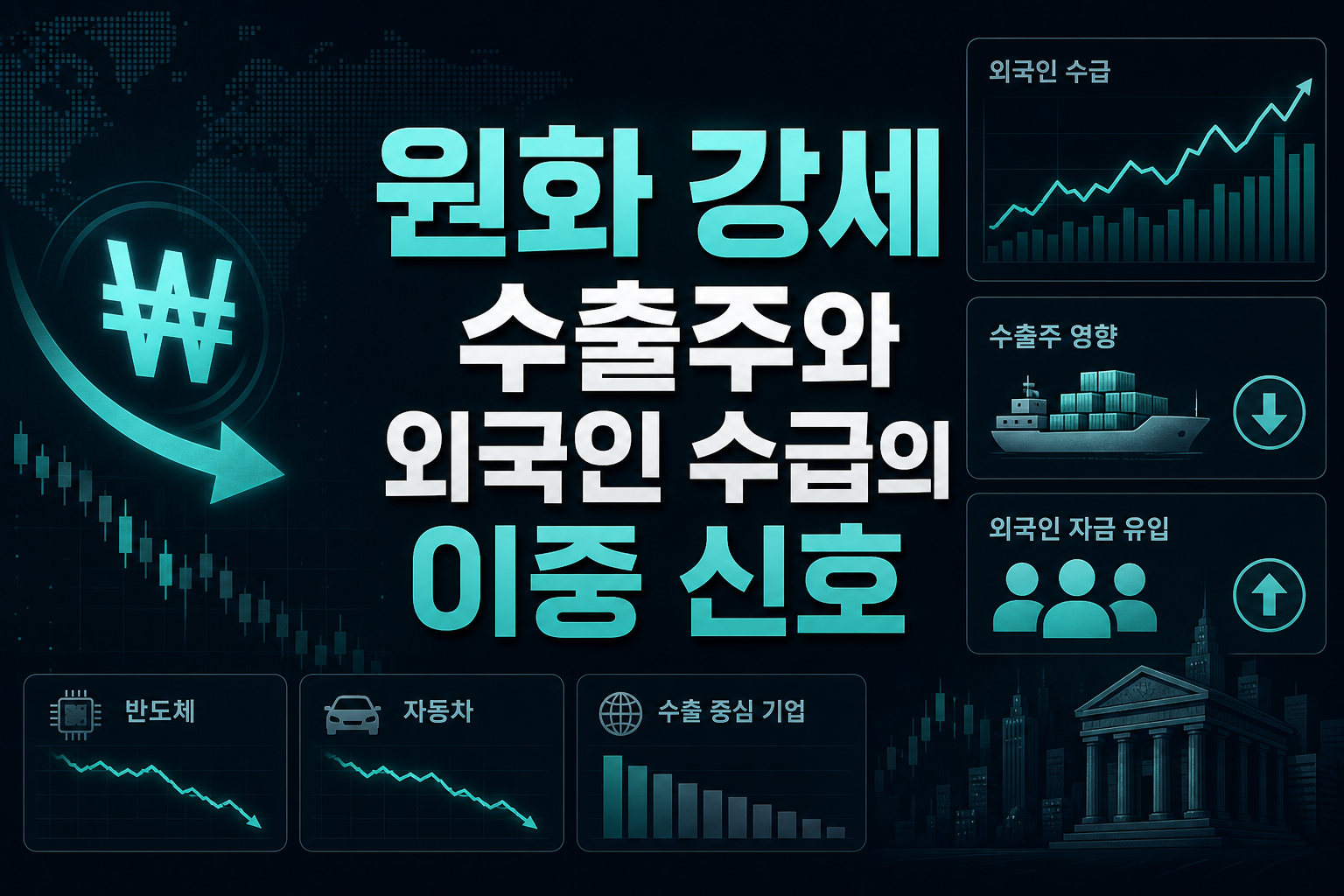 원화 강세, 수출주와 외국인 수급의 이중 신호