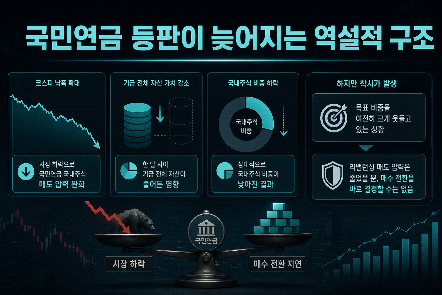 국민연금 등판이 늦어지는 역설적 구조
