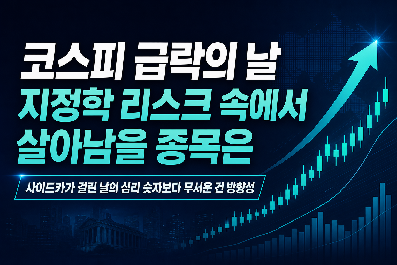 코스피 6.7% 급락의 날, 지정학 리스크 속에서 살아남을 종목은