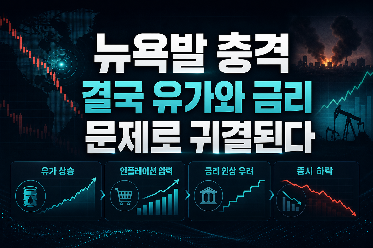 뉴욕발 충격, 결국 유가와 금리 문제로 귀결된다