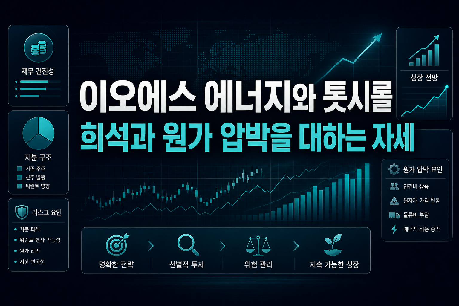 이오에스 에너지와 툿시롤, 희석과 원가 압박을 대하는 자세