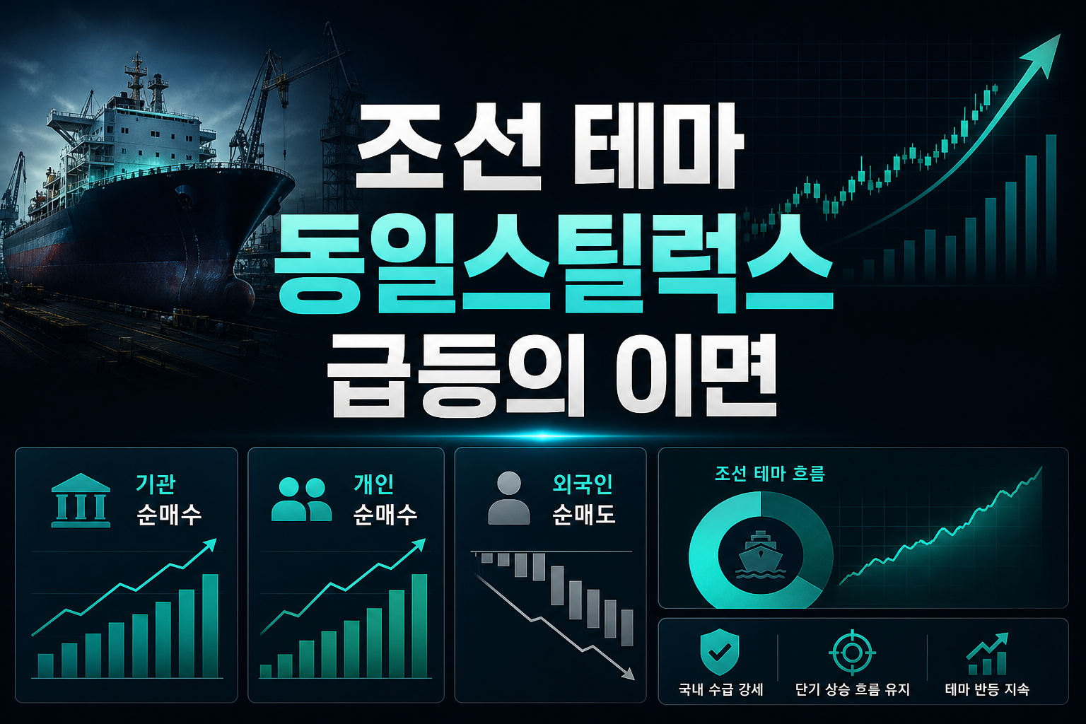 조선 테마, 동일스틸럭스 급등의 이면