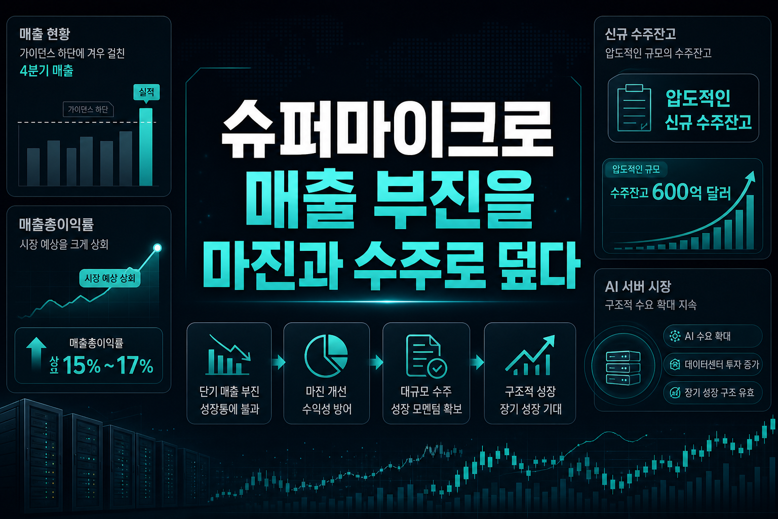 슈퍼마이크로, 매출 부진을 마진과 수주로 덮다