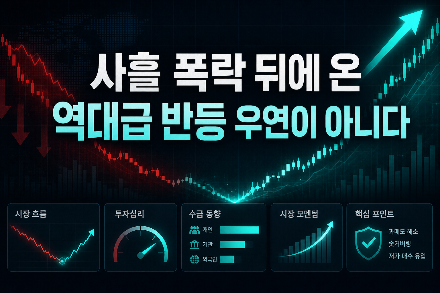 사흘 폭락 뒤에 온 역대급 반등, 우연이 아니다