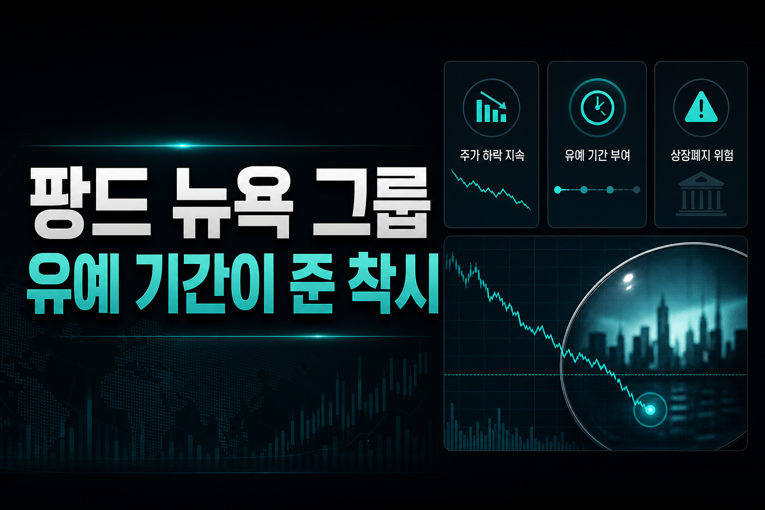 팡드 뉴욕 그룹, 유예 기간이 준 착시