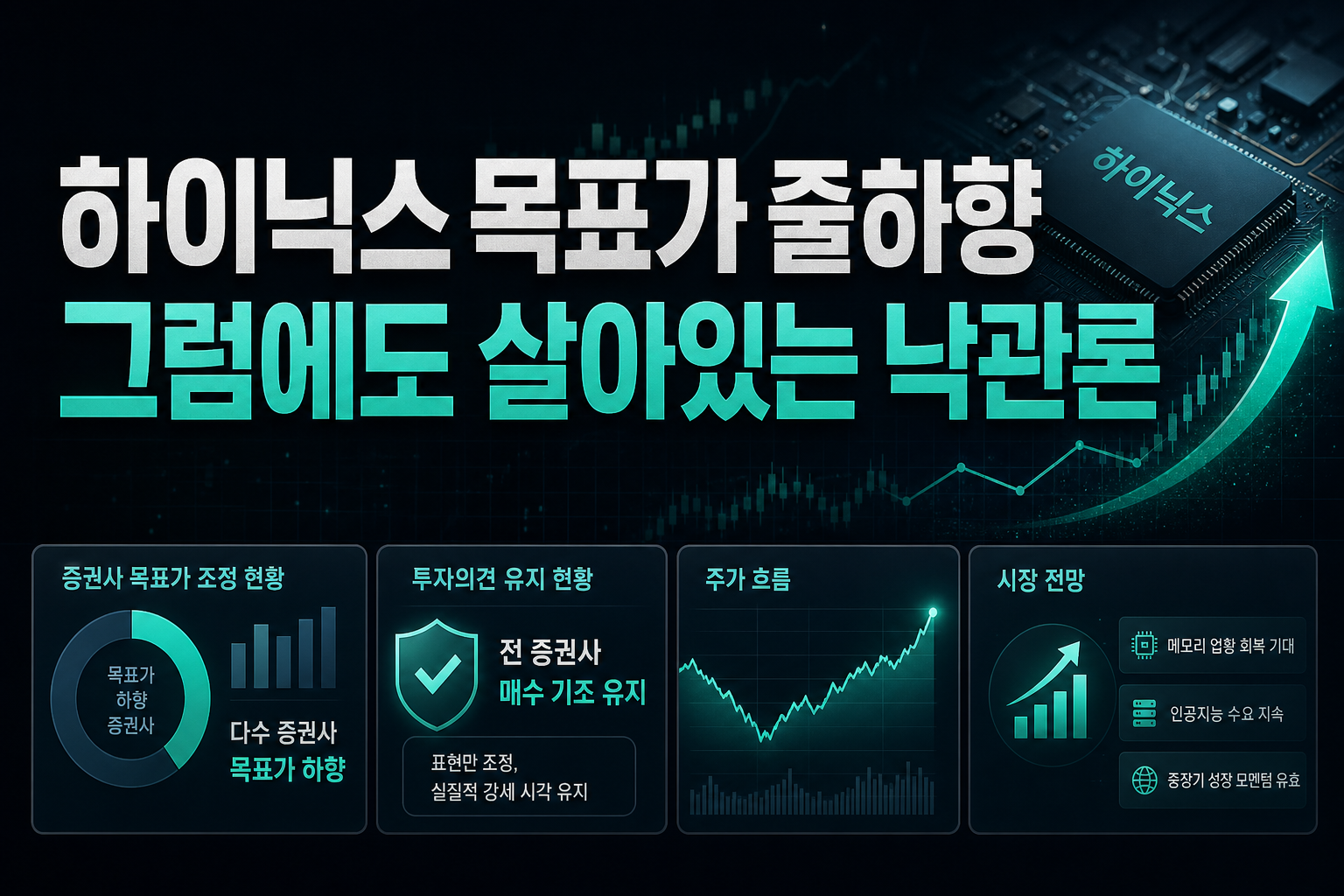 SK하이닉스 목표가 줄하향, 그럼에도 살아있는 낙관론